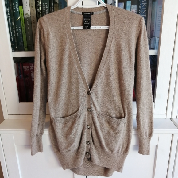 Aritizia Talula Angora and Cashmere Oversized Neutral Cozy Cardigan Size XXS - Picture 8 of 16